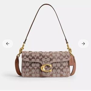 Coach Crystal Jacquard Tabby mushroom